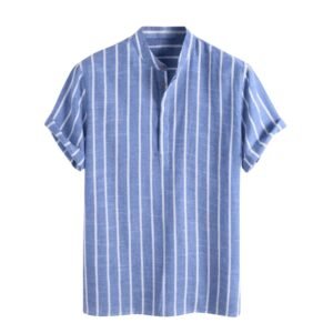 BO | Linen Blue Striped Shirt