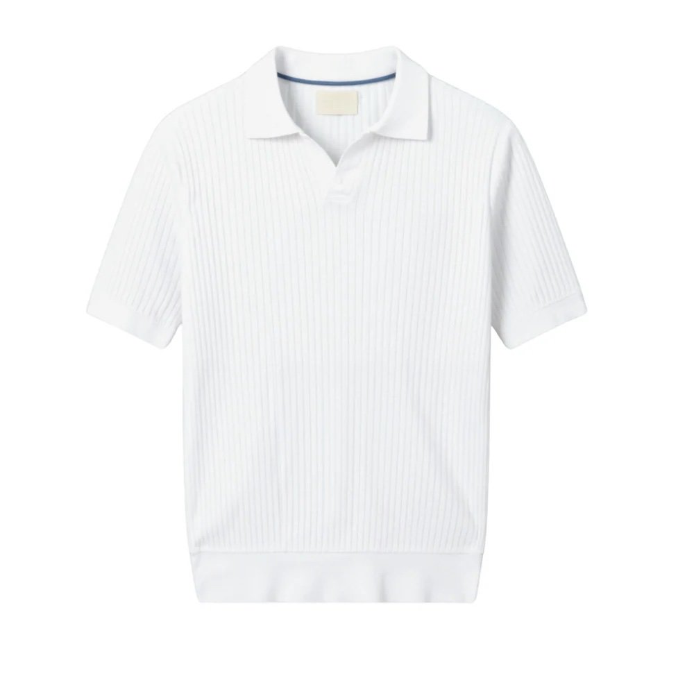 BO | Ribbed Cotton Polo White